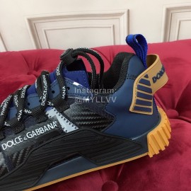 Dolce Gabbana Fashion Casual Sneakers For Men And Women Dark Blue