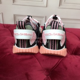 Dolce Gabbana Fashion Casual Sneakers For Men And Women Pink