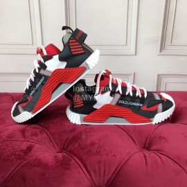 Dolce Gabbana Fashion Casual Sneakers For Men And Women Red