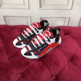 Dolce Gabbana Fashion Casual Sneakers For Men And Women Red