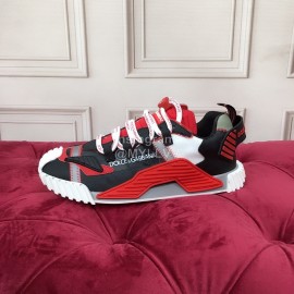 Dolce Gabbana Fashion Casual Sneakers For Men And Women Red