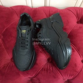 Dolce Gabbana Fashion Silk Leather Thick Soles Sneakers For Women Black