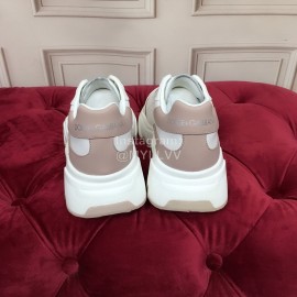 Dolce Gabbana Fashion Silk Leather Thick Soles Sneakers For Women Pink