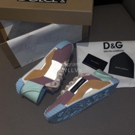 Dolce Gabbana Fashion Casual Sneakers For Women Rose Red