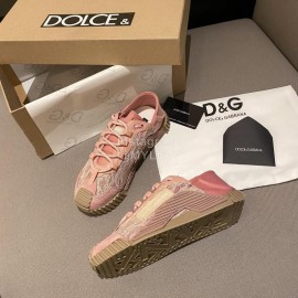 Dolce Gabbana Fashion Casual Sneakers For Women Pink