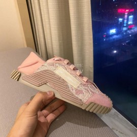 Dolce Gabbana Fashion Casual Sneakers For Women Pink