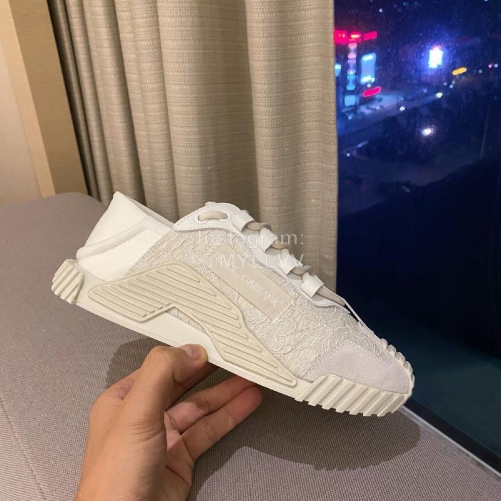 Dolce Gabbana Fashion Casual Sneakers For Women Beige