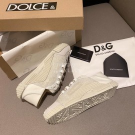 Dolce Gabbana Fashion Casual Sneakers For Women Beige