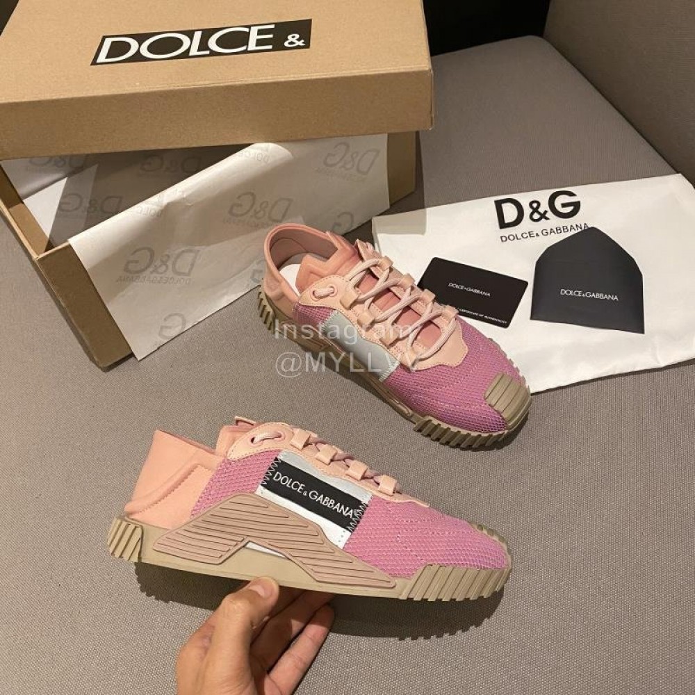 Dolce Gabbana Fashion Rose Red Casual Sneakers For Women 