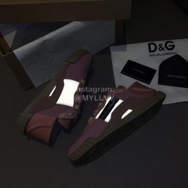 Dolce Gabbana Fashion Rose Red Casual Sneakers For Women 