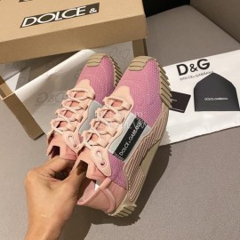 Dolce Gabbana Fashion Rose Red Casual Sneakers For Women 