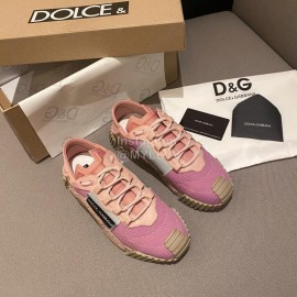 Dolce Gabbana Fashion Rose Red Casual Sneakers For Women 