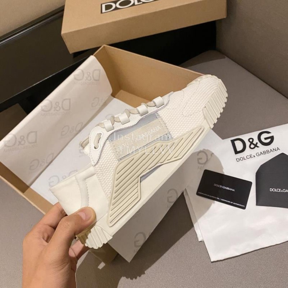 Dolce Gabbana Fashion White Casual Sneakers For Women 