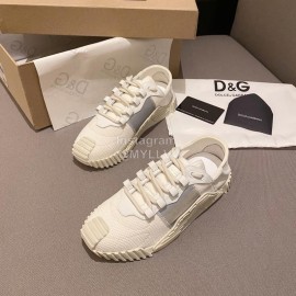 Dolce Gabbana Fashion White Casual Sneakers For Women 