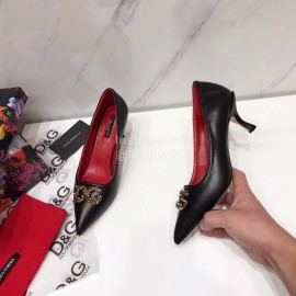 Dolce Gabbana Autumn New Calf High Heels For Women Black