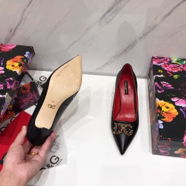 Dolce Gabbana Autumn New Calf High Heels For Women Black