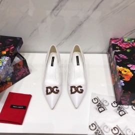 Dolce Gabbana Autumn New Calf High Heels For Women White