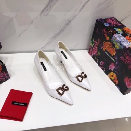 Dolce Gabbana Autumn New Calf High Heels For Women White