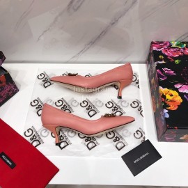 Dolce Gabbana Autumn New Calf High Heels For Women Pink