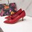 Dolce Gabbana Autumn New Calf High Heels For Women Red