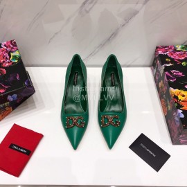 Dolce Gabbana Autumn New Calf High Heels For Women Green