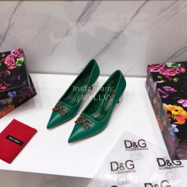 Dolce Gabbana Autumn New Calf High Heels For Women Green