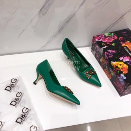 Dolce Gabbana Autumn New Calf High Heels For Women Green