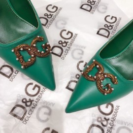 Dolce Gabbana Autumn New Calf High Heels For Women Green