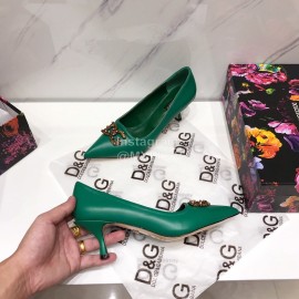 Dolce Gabbana Autumn New Calf High Heels For Women Green