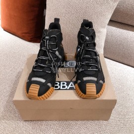 Dolce Gabbana Autumn Winter New High Top Casual Sneakers For Men And Women Black