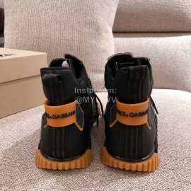 Dolce Gabbana Autumn Winter New High Top Casual Sneakers For Men And Women Black