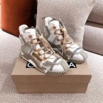 Dolce Gabbana Autumn Winter New High Top Casual Sneakers For Men And Women Gray