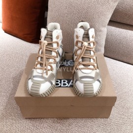 Dolce Gabbana Autumn Winter New High Top Casual Sneakers For Men And Women Gray