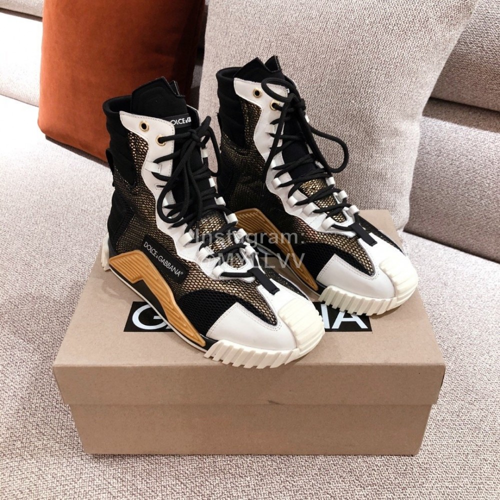 Dolce Gabbana Autumn Winter New High Top Casual Sneakers For Men And Women 