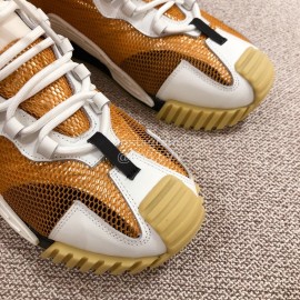 Dolce Gabbana Autumn Winter New High Top Casual Sneakers For Men And Women Orange