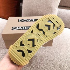 Dolce Gabbana Autumn Winter New High Top Casual Sneakers For Men And Women Orange