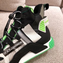 Dolce Gabbana Autumn Winter New High Top Casual Sneakers For Men And Women Green
