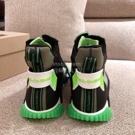 Dolce Gabbana Autumn Winter New High Top Casual Sneakers For Men And Women Green