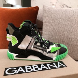 Dolce Gabbana Autumn Winter New High Top Casual Sneakers For Men And Women Green