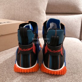 Dolce Gabbana Autumn Winter New High Top Casual Sneakers For Men And Women Blue