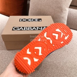 Dolce Gabbana Autumn Winter New High Top Casual Sneakers For Men And Women Blue