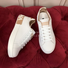 Dolce Gabbana New Silk Leather Casual Shoes For Men And Women Gold