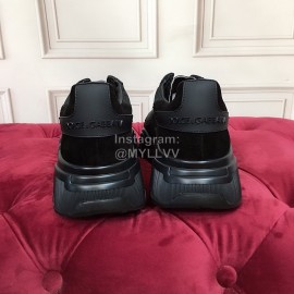 Dolce Gabbana New Calf Leather Thick Soles Sneakers For Men And Women Black