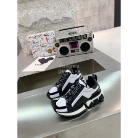 Dolce Gabbana Fashion Leather Thick Soles Sneakers For Men And Women