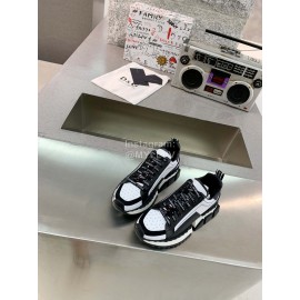 Dolce Gabbana Fashion Leather Thick Soles Sneakers For Men And Women