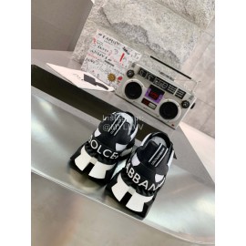 Dolce Gabbana Fashion Leather Thick Soles Sneakers For Men And Women