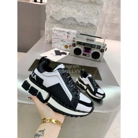 Dolce Gabbana Fashion Leather Thick Soles Sneakers For Men And Women