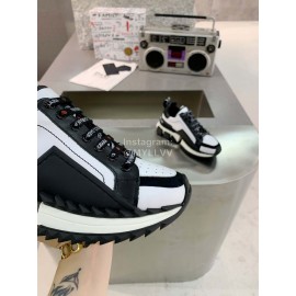 Dolce Gabbana Fashion Leather Thick Soles Sneakers For Men And Women