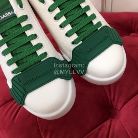 Dolce Gabbana New Silk Leather Casual Shoes For Men And Women Green