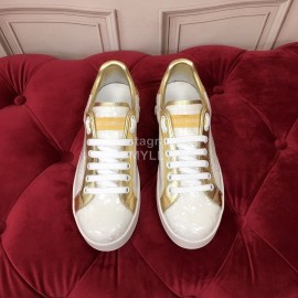 Dolce Gabbana New Silk Leather Casual Shoes For Men And Women White